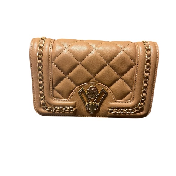 Valentino Orlandi Handbags - Valentino Orlandi Tan Quilted Crossbody Bag NWT
